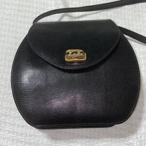 RARE vintage Revillon lizard embossed leather Bag